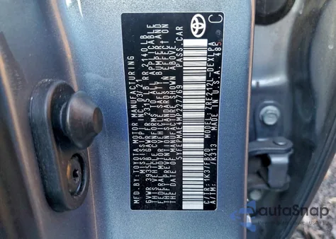 2021 Toyota Corolla Le z USA, uszkodzony, nr VIN 5YFEPMAE4MP227769